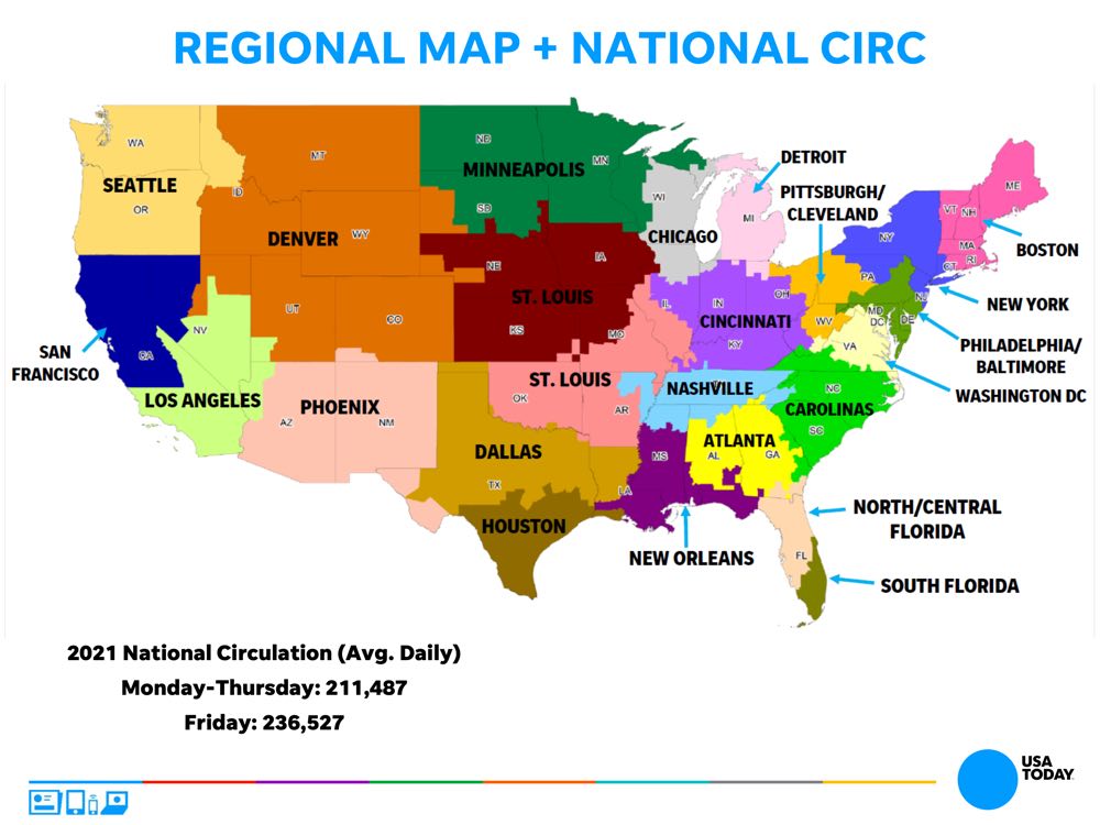 USA TODAY Regional Map