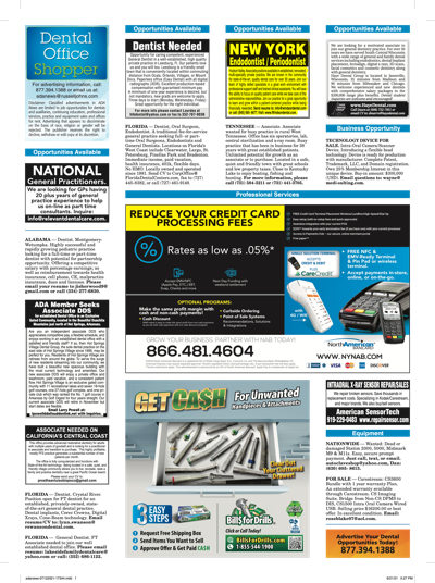 ADA News Sample Classifieds Page