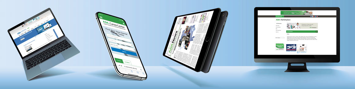 American Dental Association Classified Advertising Options on different devices