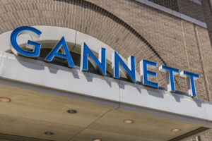 Gannett sign place advertising with gannett