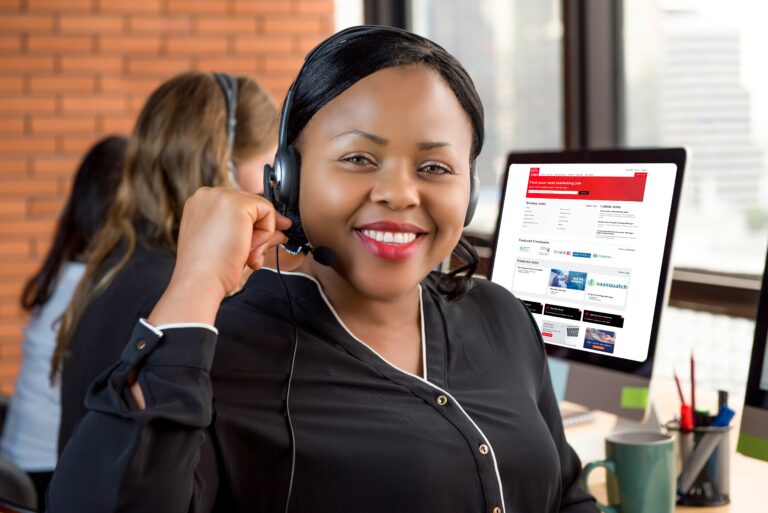 Sales woman providing advertising sales management for publishers